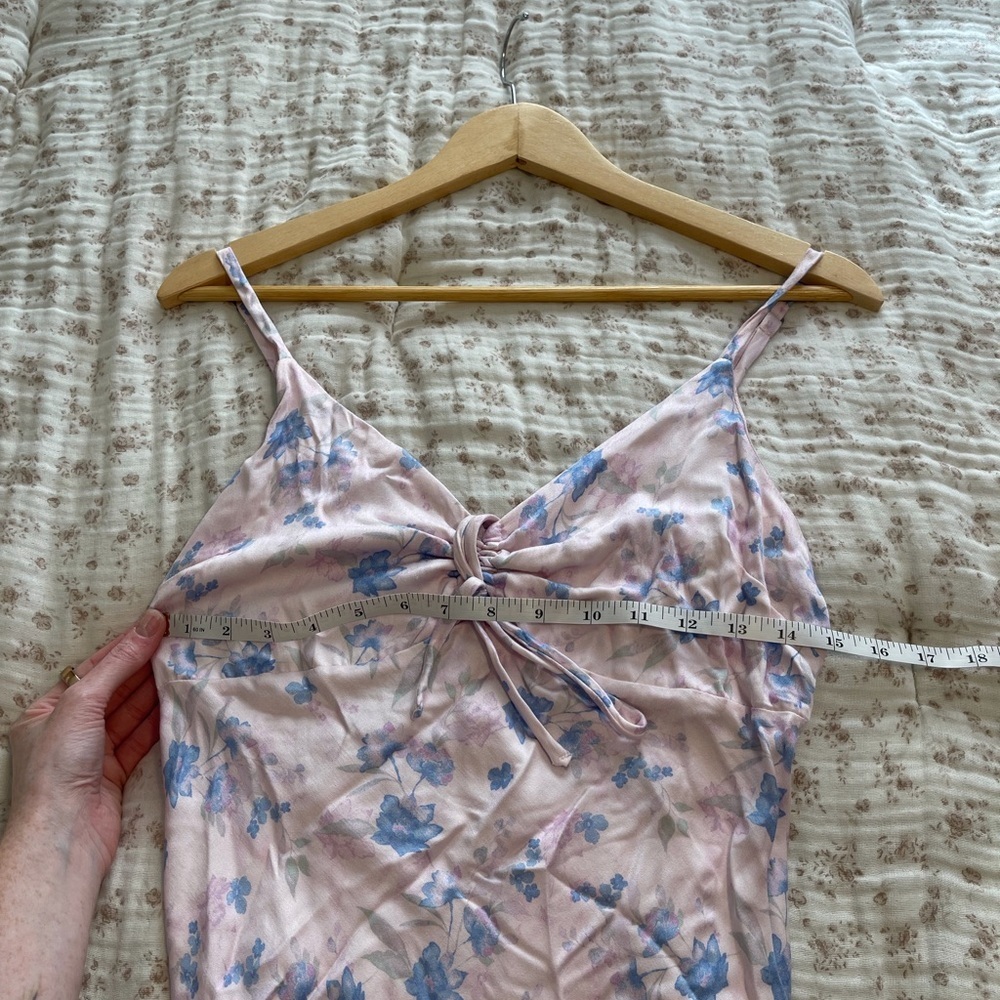 Pastel Pink Floral Maxi Dress - Picture 7 of 8